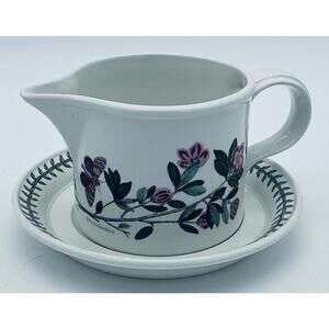 Portmeirion Botanic Garden Gravy Boat and Underplate Rhododendron